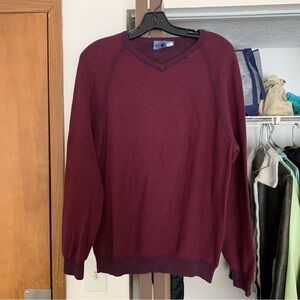 Tommy Bahama “Make Mine a Double” Reversible V-Neck Sweater w/ Pima Cotton